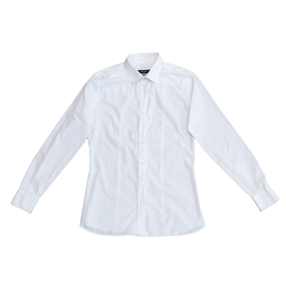 Authentic Givenchy White Dress Shirt Slim‎ Fit Cotton Size 43 / 17 Slim M